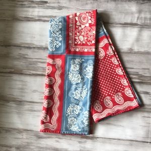 Vintage Printed Patchwork Pattern / Rectangle Size 48”w x 79”long